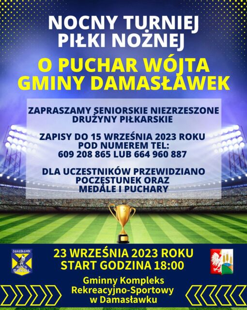 Nocny Turniej Piłki Nożnej o Puchar Wójta Gminy Damasławek