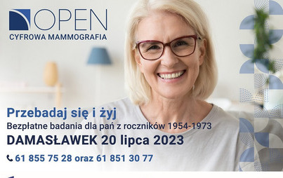 Zdjęcie do Bezpłatne badania mammograficzne